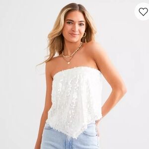 Sequin Hanky Tube Top Willow & Root